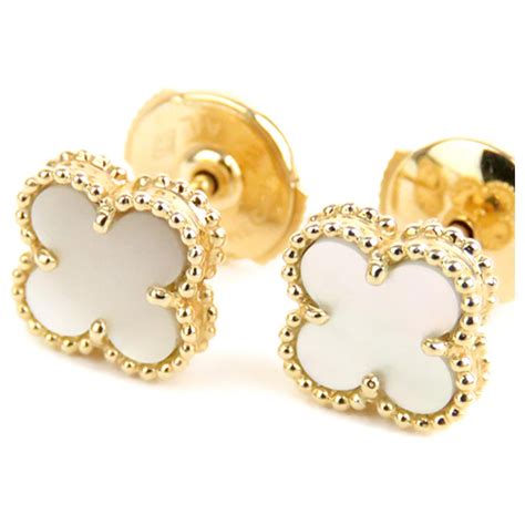 Ban cleef and arpels matic alhamnra earrings